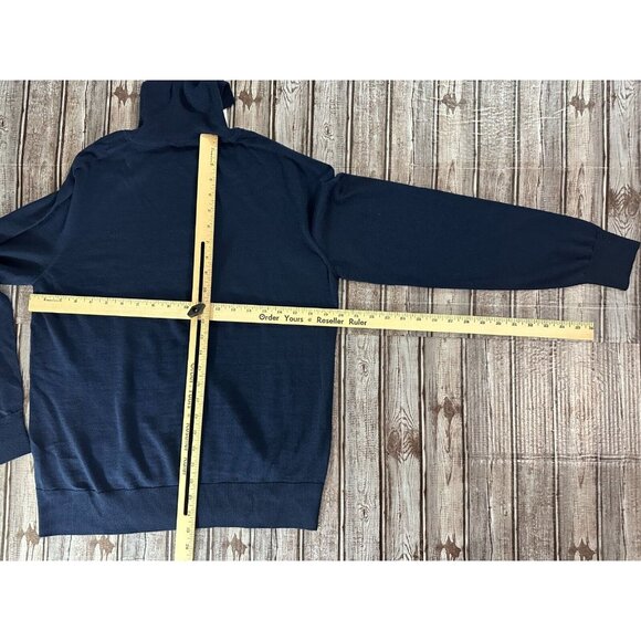 COS 100% wool rollneck sweater sz S color Navy NWT MSPR 135 - Picture 7 of 8